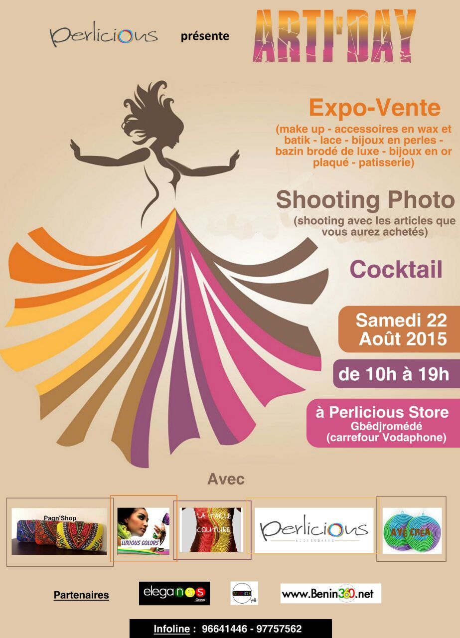 ARTI DAY de Perlicious le Samedi 22 Août | Black-Feelings.com
