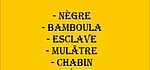 L'origine des mots... Nègre, bamboula, esclave, mulâtre, chabin, créole