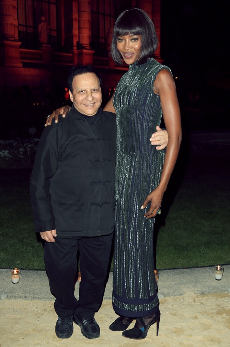 Naomi Campbell et Azzdine Alaïa au musée Galliera à Paris en 2013