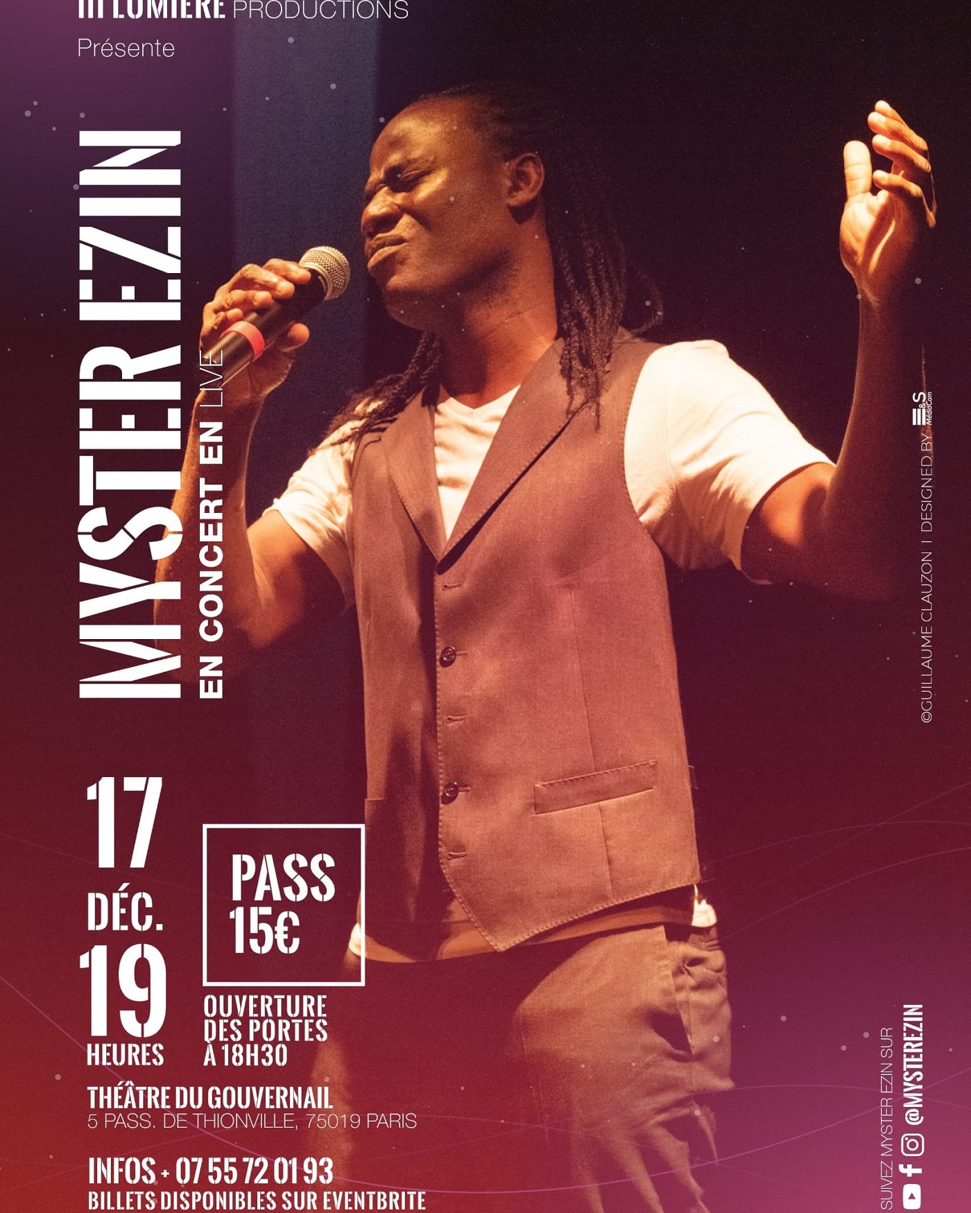 Le poète Myster Ezin en tête d'affiche le 17 décembre | Black-Feelings.com